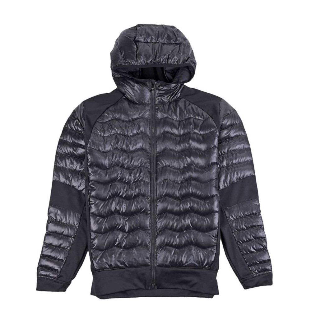 Nike Air Jordan Men's Black Performance Hybrid Hooded Jacket Size M
